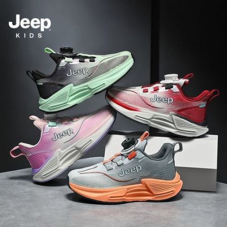 Jeep童鞋2026新款春季儿女男12岁女童轻弹运动鞋