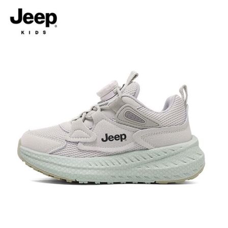 Jeep童鞋儿童鞋子女童轻女男12岁女童轻弹运动鞋