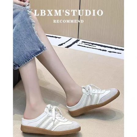 新款内增高厚底包头休闲女德训鞋夏季外穿百搭一脚蹬312