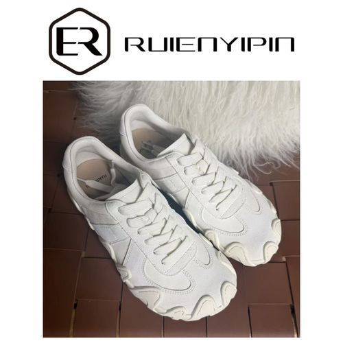 7889#【炫妈】偏大一码 牛皮/牛猄皮 八爪鱼德训鞋 时尚平底女鞋主图