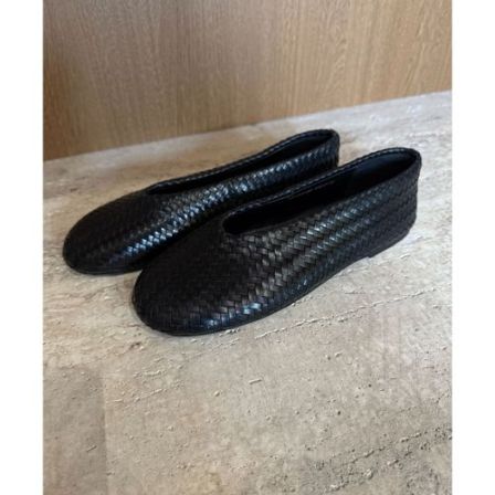 TANTAN 时尚百搭法式编织浅口低跟羊皮平底单鞋5449