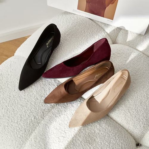 法式气质尖头一脚蹬平底单鞋2026夏季新款通勤浅口女鞋主图