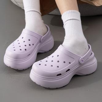 【海獭泡泡鞋2026】官方女鞋户外运动沙滩鞋厚底增高洞洞鞋111678主图