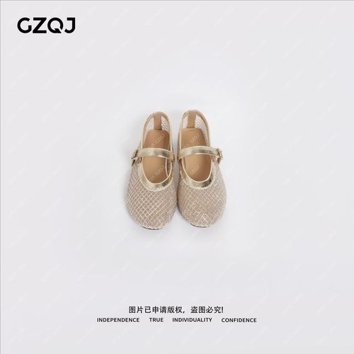 老琴私服 春夏法式百搭水钻镂空浅口玛丽珍平底单鞋女鞋 1085主图