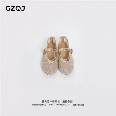 老琴私服 春夏法式百搭水钻镂空浅口玛丽珍平底单鞋女鞋 1085