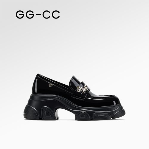 【英伦绮梦】GG-CC2026年春季新款时尚马年厚底乐福鞋女4956主图