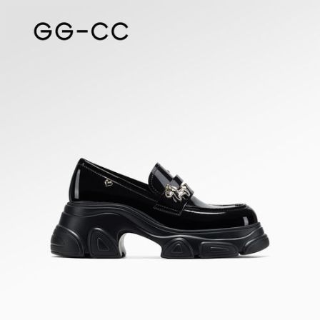 【英伦绮梦】GG-CC2026年春季新款时尚马年厚底乐福鞋女4956