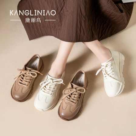 时尚百搭早春单鞋女款2026新款 爆款舒适健步运动鞋小白通勤女鞋