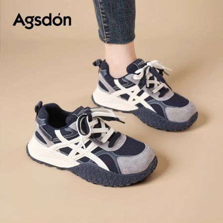 奥古狮登德训鞋女2026春季新款厚底增高百搭通勤阿甘轻便运动鞋子
