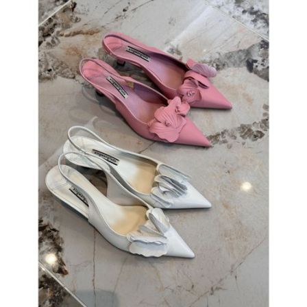 【刘熊熊】法式玫瑰花朵气质百搭尖头细跟女单鞋LX59AL440