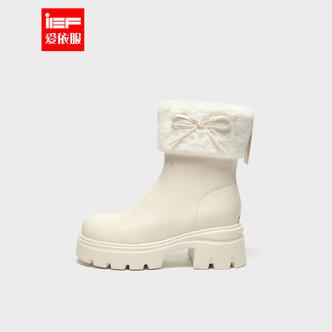 IEF/爱依服2026年冬季新款厚底雪地靴加绒保暖时尚百搭短靴主图