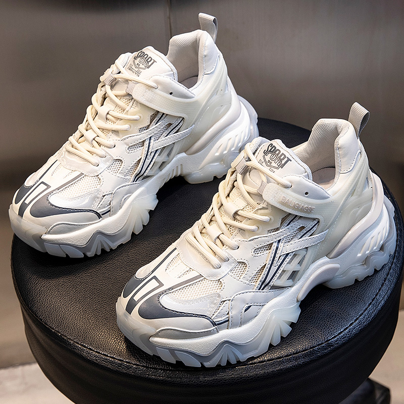 透气休闲鞋鞋子复古做旧老爹鞋运动时尚老爹鞋女鞋3282主图