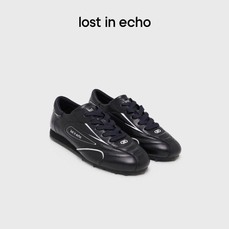 lost in echo2026春夏新款裁片超轻真皮舒适薄底芭蕾休闲鞋主图