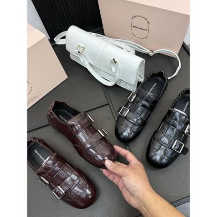 早春新款复古英伦风布洛克乐福鞋双扣带小皮鞋方头单鞋女27497