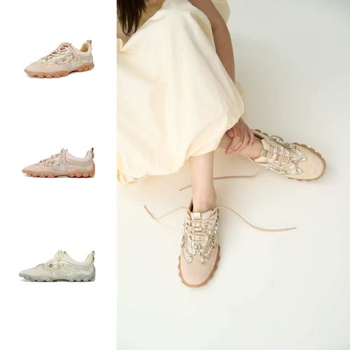 SIOIOIK素卡早春新款高级感德训鞋复古透气夏季网面经典低帮主图