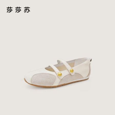 [跳跃芭蕾]莎莎苏26春新款休闲玛丽珍鞋红色芭蕾运动鞋Z76111Y-10