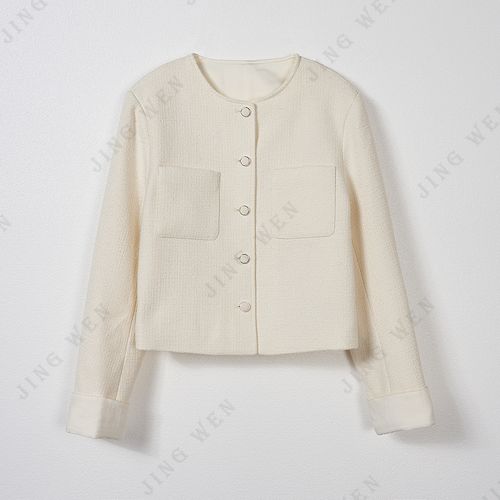 JW/静稳2026新品时尚休闲设计师女款潮流减龄外套6660218主图