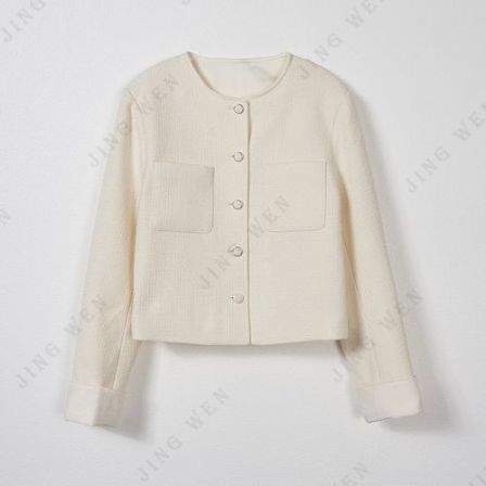 JW/静稳2026新品时尚休闲设计师女款潮流减龄外套6660218