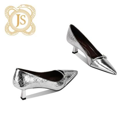 已开价，1362D5640气质轻奢女士金色银色时尚欧美尖头细跟浅口单鞋