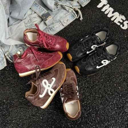 美式复古内增高真皮德训鞋阿甘鞋春季新款潮流女鞋增高5厘米3202