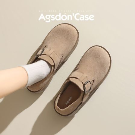 P151172勃肯鞋女2025新款夏季外穿复古单鞋全包懒人玛丽珍鞋爆款