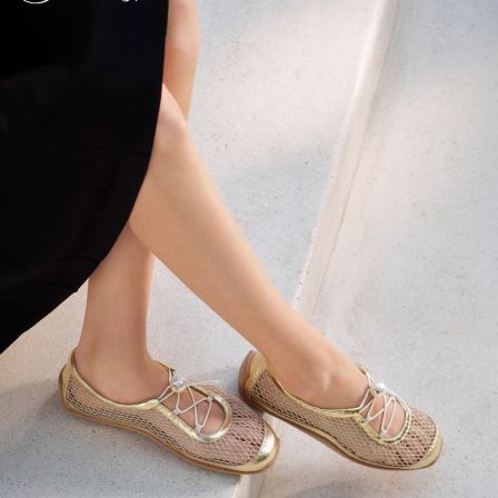 【橱窗】路静音同款73hours柔焦滤镜26春季新款运动芭蕾渔网德训鞋