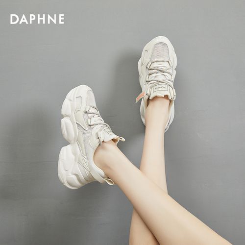 Daphne/达芙妮小白鞋女2025夏季新款厚底鞋时尚百搭休闲运动鞋主图