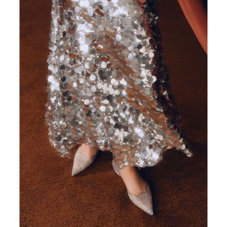 73hours女鞋蔷薇少女2026春季新款平底尖头纯色单鞋方根高跟鞋