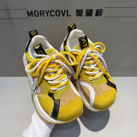 26春夏季新款透气拼色女款阿甘时尚百搭休闲运动鞋