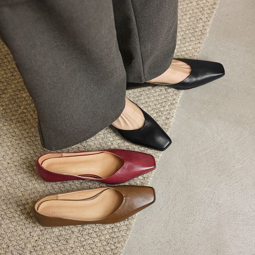 一脚蹬粗浅口单鞋简约风约会气质单鞋通勤日常2026年春秋季新款主图