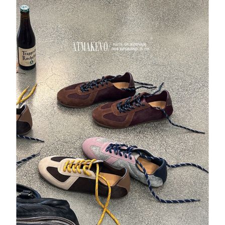 吕小布 | 限定老钱德训鞋 定制小马毛真皮轻盈运动薄底休闲鞋1005