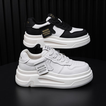 时尚休闲鞋百搭秋冬季增高运动小白鞋女鞋0181