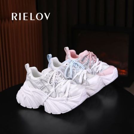 【RIELOV●魅影】增高9cm时尚潮流百搭女士休闲鞋7782-1