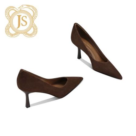 已开价，0988D5640气质百搭性感黑色春季时尚欧美尖头细跟浅口单鞋