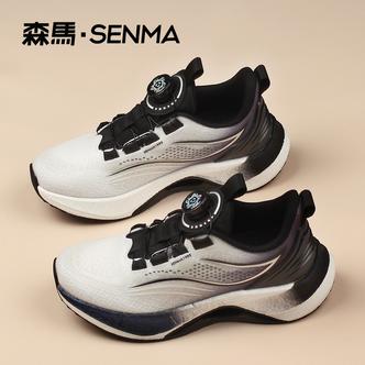 SENMA森马跑步鞋女士软底运动鞋透气轻便慢跑鞋免系带情侣网鞋女主图