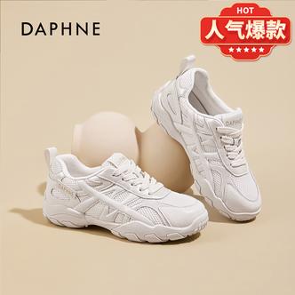 达芙妮新款透气时尚厚底德训鞋轻便网面鞋子2026秋季休闲运动女鞋主图