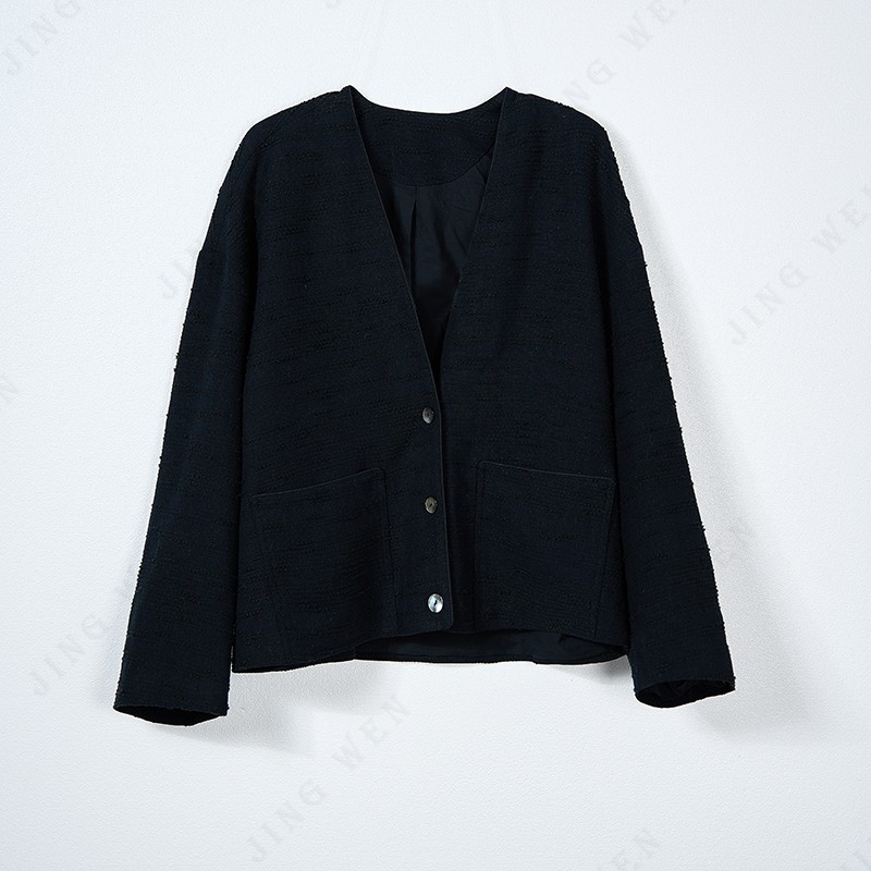 JW/静稳2026新品时尚休闲设计师女款潮流减龄外套6660252主图