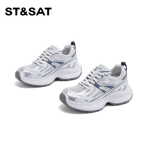 St&Sat/星期六厚底老爹鞋女款2026超火新款增高休闲鞋透气运动鞋主图