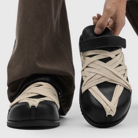 男女同款疯狂绑带风厚底增高外穿一脚蹬包头勃肯拖鞋夏