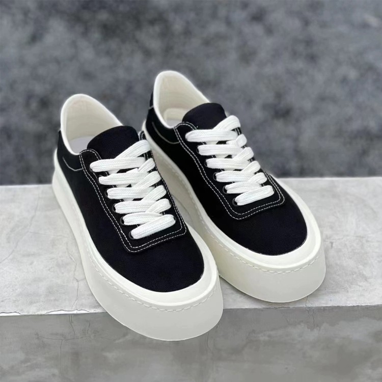 夏季透气男款厚底帆BU板鞋低帮鞋男2026新款百搭四季款潮鞋90598主图