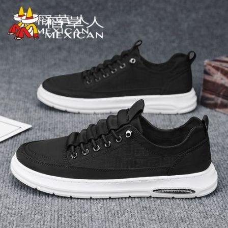 稻草人正品男士驾驶员开车专用鞋一脚蹬上班男鞋冰丝透气帆布鞋子