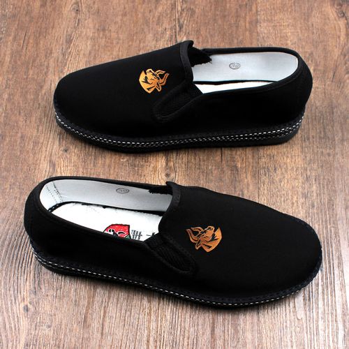 2026春季新款高档老北京布鞋男士一脚蹬软底透气轻便千层底不臭脚主图