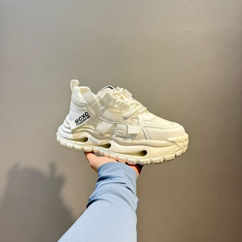 高级感轻奢老爹鞋2026春季新款小众荔枝纹男鞋厚底增高百搭休闲鞋主图