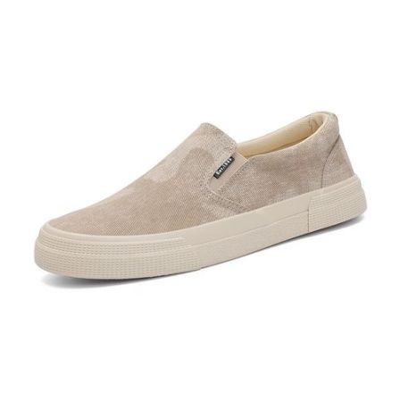 SB26125男鞋春季新款透气潮流百搭休闲低帮一脚蹬懒人迷彩帆布鞋