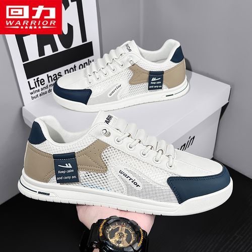 回力网面透气小白鞋男2026夏季新款薄款软底板鞋百搭潮流休闲鞋子主图