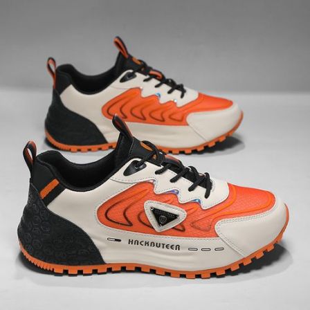 HACKBUTEER火枪手网面正品手工定制春秋季夏运动休闲帕拉鞋小白鞋