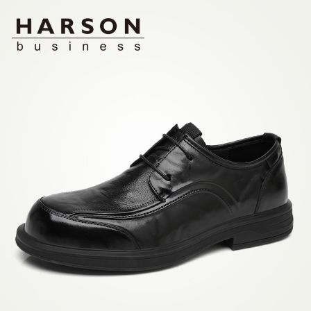 Harson/哈森【头层牛皮】休闲皮鞋春季真皮商务正装百搭通勤潮鞋子