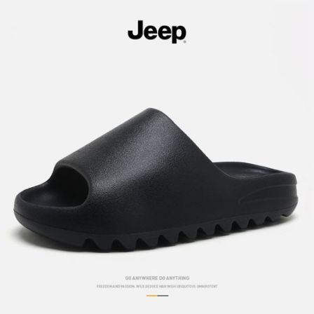Jeep吉普男女同款拖鞋夏季防滑时尚一字拖软底纯色休闲厚底凉拖鞋