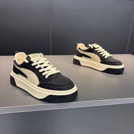 鞋子男款爆款2025新款厚底透气复古运动低帮潮流百搭开车鞋子男