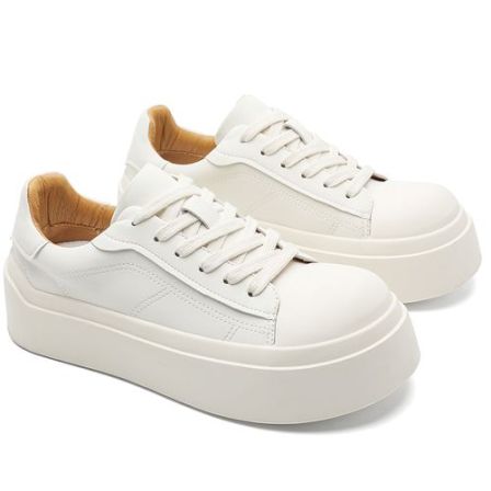 2026新款小众厚底大头鞋男女情侣款时尚增高板鞋ins休闲小白鞋